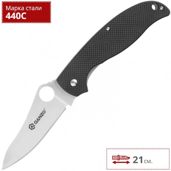 Нож GANZO G734-BK Нож GANZO G734-BK