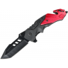 Нож складной GANZO черный/красный G629-RD