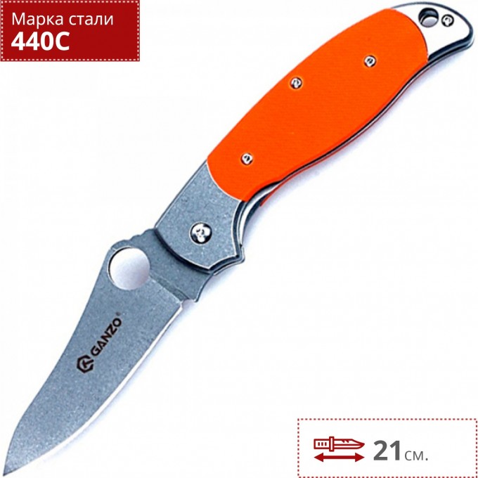 Нож GANZO G7372-OR Нож GANZO G7372-OR