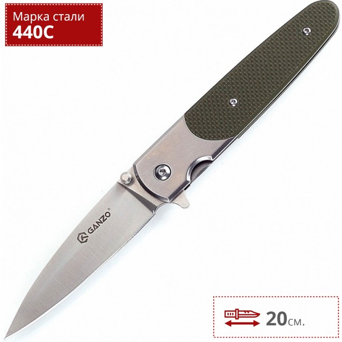 Нож GANZO G743-1-GR Нож GANZO G743-1-GR