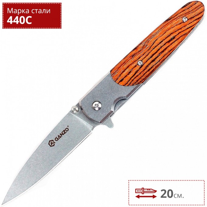 Нож GANZO G743-2-WD1 Нож GANZO G743-2-WD1