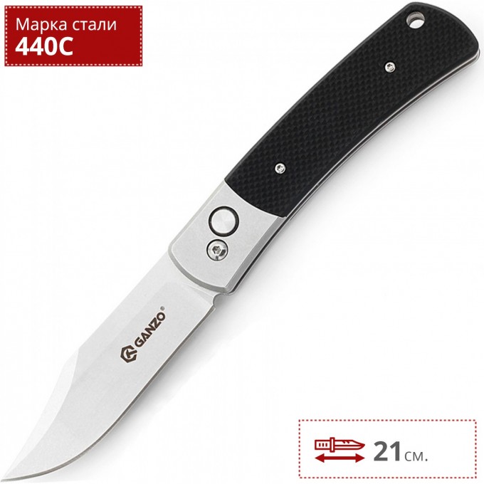 Нож GANZO G7472-BK Нож GANZO G7472-BK